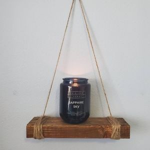 Minimalist Wood Hanging Shelf